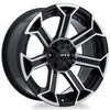 Rtx Alloy Wheel, Peak 18x9 6x135/139.7 ET0 CB87.1 Gloss Black Machined 082920